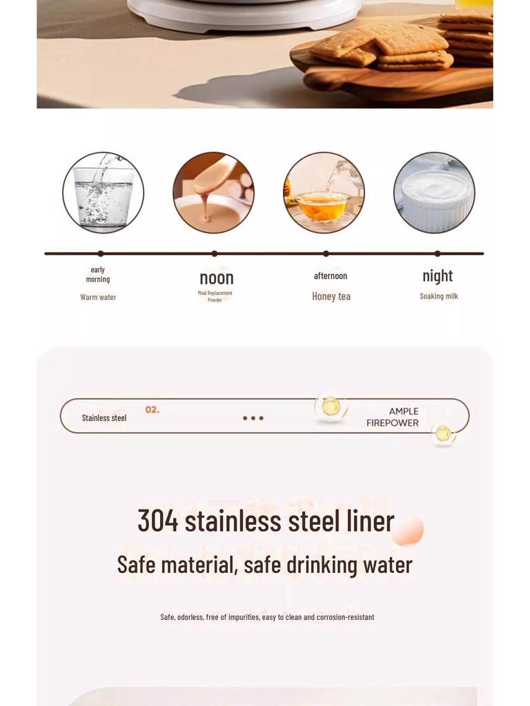 Электрический чайник Chigo из нержавеющей стали с автоматическим отключением и большой емкостью