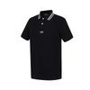 [Contrast striped embroidered logo] Spring and summer solid color clean and versatile men's polo shirt with a collar and short sleeves