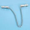 Silver Clamps with Chain Clip Adjustable Body Jewelry