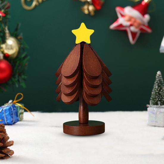 3/4Pcs Christmas Tree Trivets for Hot Dishes Tree Shape Bamboo Potholder with Holder for Pans Bowls Plates Teapots Coasters Home Table Decor