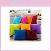 Vibrant Solid Bright Color Grids Checks Decorative Pillow Soft Velvet Cushion Cover