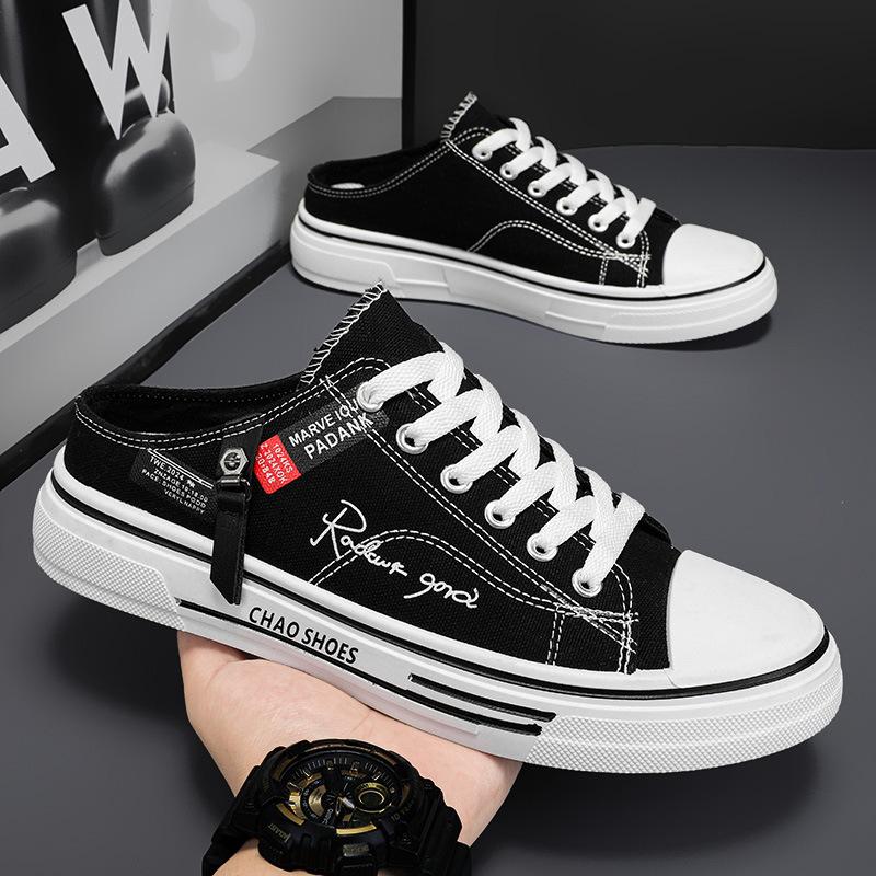Лето 2025 Новые мужские низкие парусиновые кеды Дышащие Повседневные Универсальные Студенческие Модные Кроссовки для Молодежи