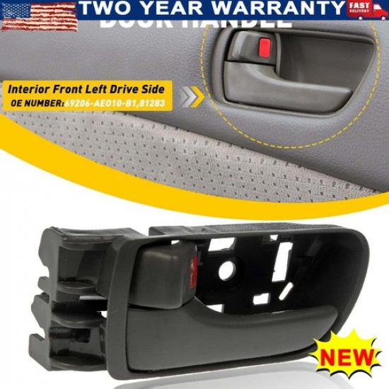 Fit Interior Toyota Door Ide Handle Left Rear Driver Black Front 81283