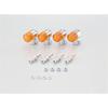 Комплект круглых мини-сигналов поворота KITACO YB-1/YB-1FOUR черный/оранжевый 830-0302020