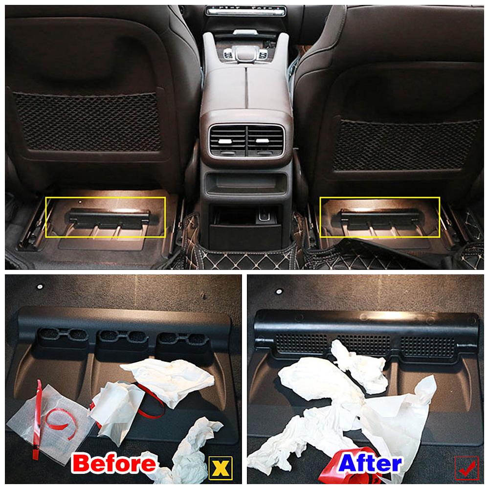 Для Mercedes Benz GLE GLS Class W166 W167 X166 2015-под сиденьем, напольная решетка кондиционера переменного тока, крышка
