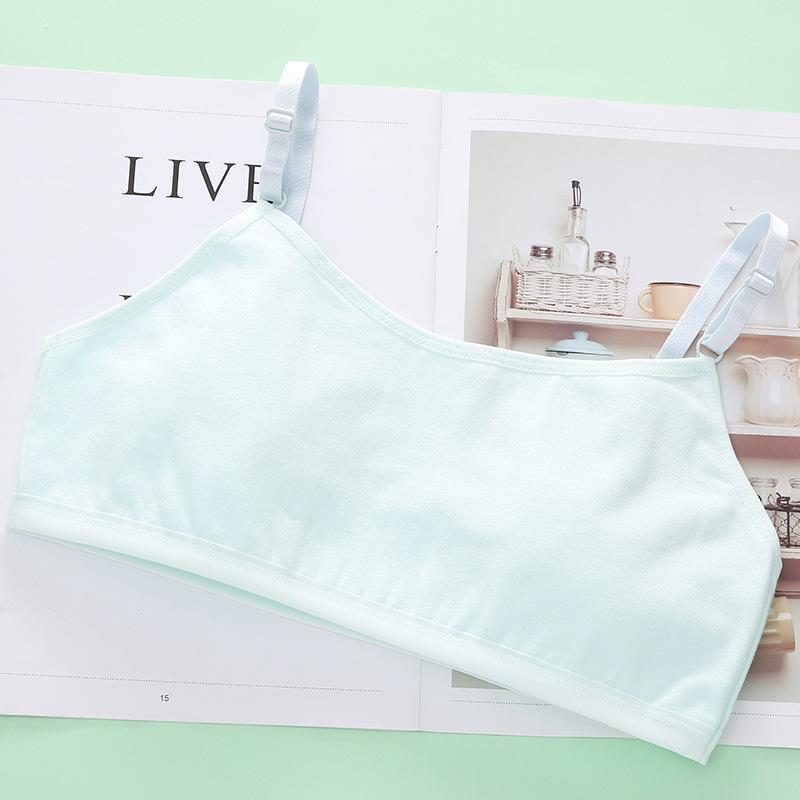 Однотонный тренировочный бюстгальтер для девочек 12-15 лет