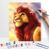 Disney Lion King Simba Paint By Number Kit Number Drawing Canvas DIY Picture Home Decor Painting Wall Art Oil Craft Decoration Gift