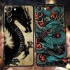Чехол для телефона с рисунком дракона для Samsung Galaxy S24 S23 S22 S20 S21 FE Ultra S24 S23 S10 S10E S9 S8 Plus 5G Чехол для телефона Сумка Fundas