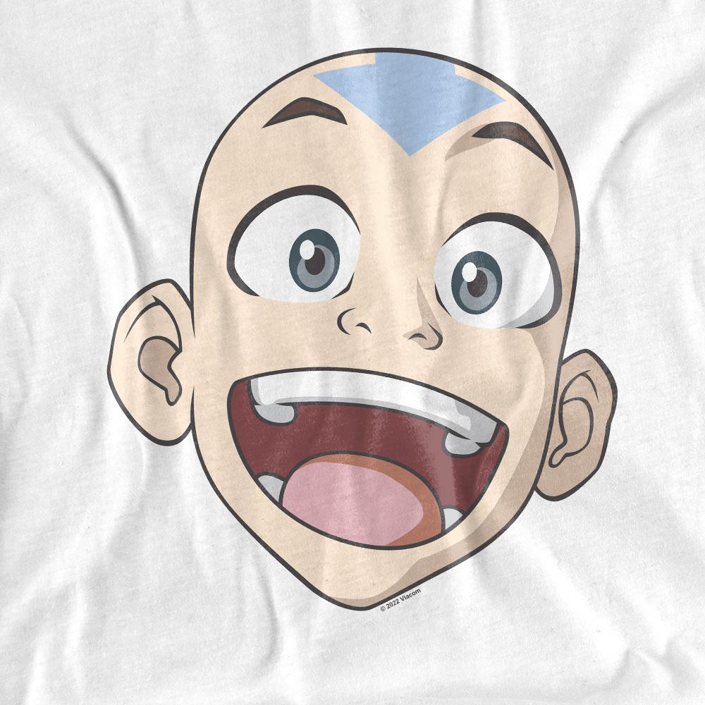 Avatar: The Last Airbender Unisex Adult Aang Big Face T-Shirt
