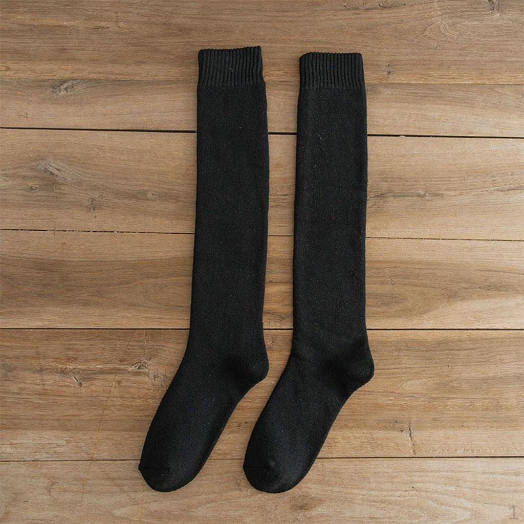 1 Pair Mens Knee High Long Socks Thick Thermal Size ,Soft Lightweight Crew Sock for Women Unisex