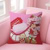 Cute Role Strawberry ShortcakeCartoon   Cushion Cover Pillow Cover Decor Pillowcase Printed Cushion Case for Couch