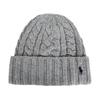 Polo Ralph Lauren Шерстяная шапка с логотипом бренда, унисекс, парный стиль, серая PC1432 032