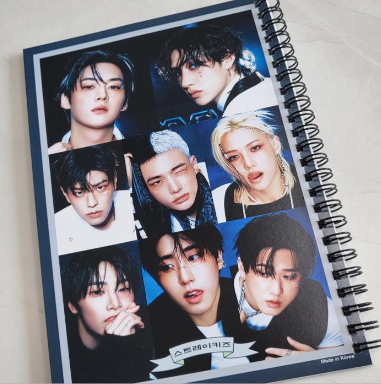 Stray Kids Блокнот для заметок на пружине 15 см × 21 см (Случайное изображение)