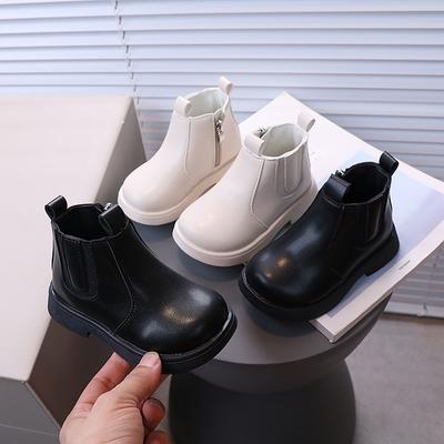 Новые осенние и зимние детские короткие ботинки Одинарные ботинки Модные ботинки для девочек Детские кожаные ботинки Детские модные ботинки Martin в британском стиле