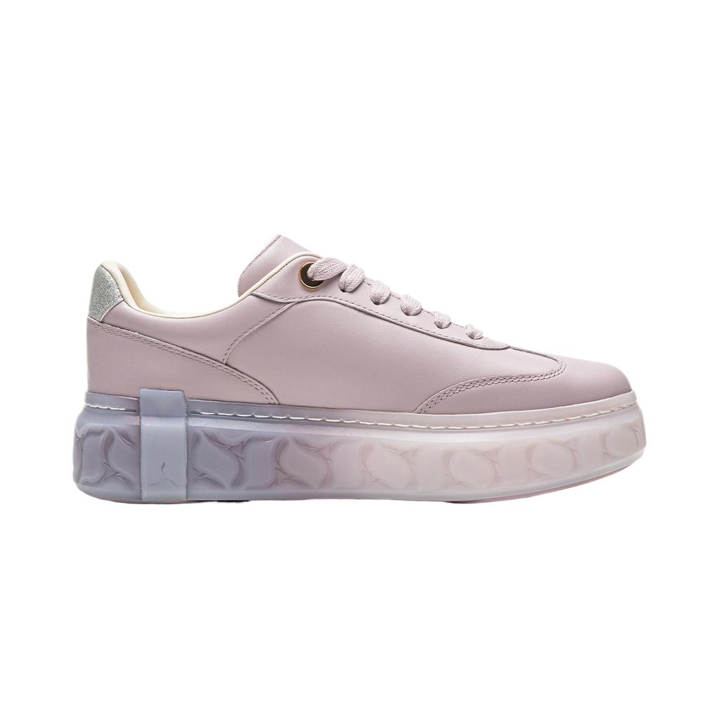 Women's Sneakers Li-Ning Skate Shoes Women's Low-top Light Cream Purple