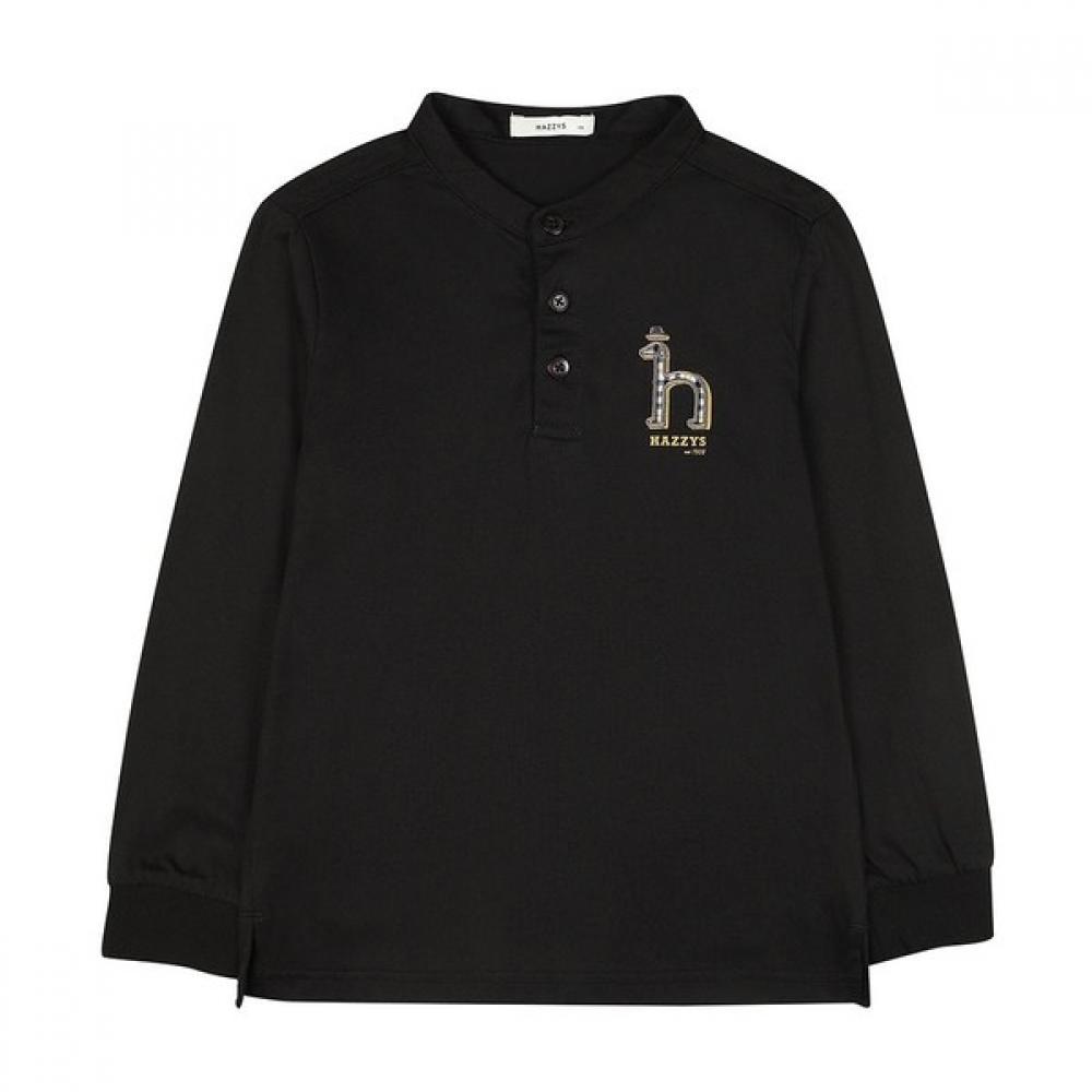 Haggis Kids Henry Neck T shirT huf11Tp04m Bk