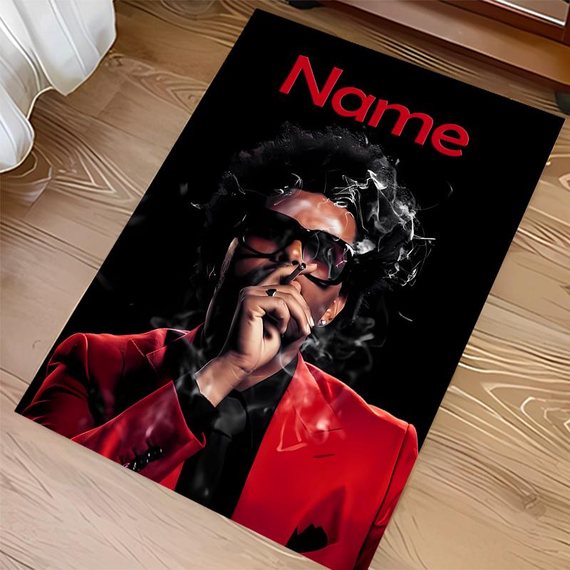 Custom personalization The Weeknd Print Area Rug - Soft, Washable Non-Slip Indoor Mat,Living Room,Home&Office Decorative Rug