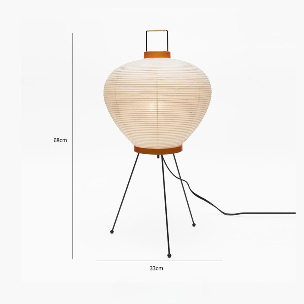 JOYBLISS Настольная лампа из японской дизайнерской бумаги на треноге, лампа-фонарь в японском стиле, светодиодная настольная лампа для спальни