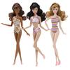 Кукла-супермодель 32 см в модной одежде для купания, 1/6 BJD, шарнирная, с белой и черной кожей, красивым макияжем, игрушка для переодевания DIY