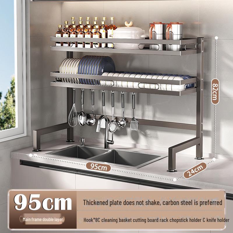 Многофункциональная кухонная мойка для хранения посуды и слива