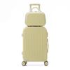 24-Inch Durable Leather Suitcase with Universal Wheels for Men & Women
