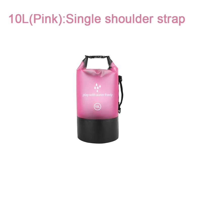PVC Waterproof Dry Bag 2L/5L/10L/20L Outdoor Diving Foldable Man Women Beach Swimming Bag Rafting River Ocean Backpack