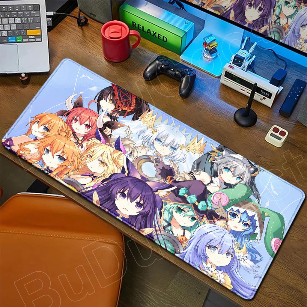 HD Милая Девушка Большой Коврик для Мыши Аниме Date A Live Коврик для Мыши Ноутбук Игровые Аксессуары Клавиатура Рабочий Стол Токисаки Куруми Тока Ятогами