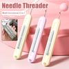 Double Head Threading Needle Threader Needlework Stitch Unpicker  for Elderly