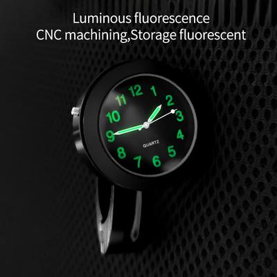 Мотоциклетные часы Водонепроницаемые аксессуары для мотоциклов Часы на руль мото стиль Мото аксессуары Крепление циферблата часов Стиль
