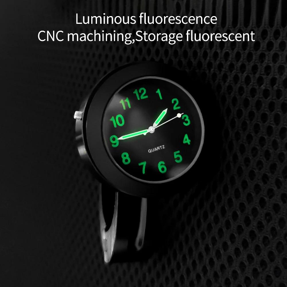 Мотоциклетные часы Водонепроницаемые аксессуары для мотоциклов Часы на руль мото стиль Мото аксессуары Крепление циферблата часов Стиль