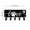 1 шт. вешалка для ключей Puppy Dog Love & Organizer - 6 дюймов/9 дюймов в ширину металлическое настенное искусство для подвешивания на стену и крючки