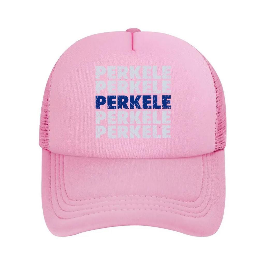 Distressed Finnish Slogan Block Lett Mesh Baseball Cap Polyester Forward Observations Hat Adjustable Golf Hat Summer
