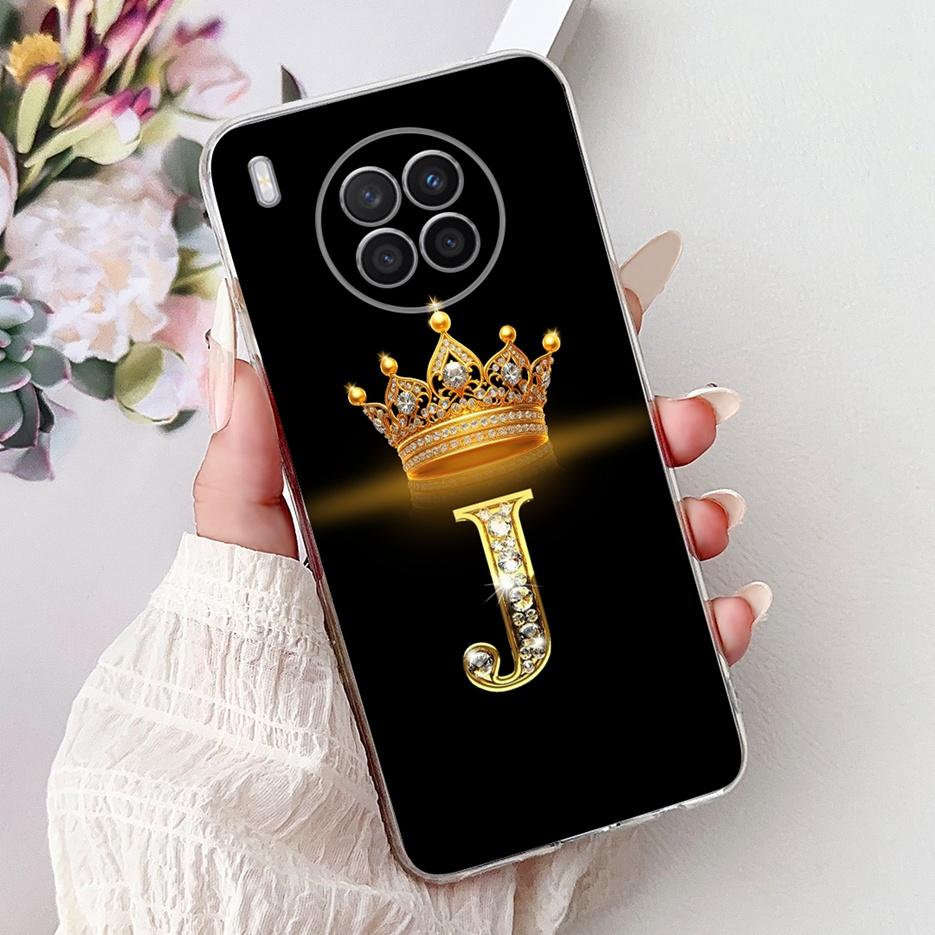 Чехол для Huawei Nova 8i Honor 50 Lite Новый Чехол с Буквами Короны Прозрачный Силиконовый Мягкий Тонкий Чехол для Телефона Для Honor 50 Lite Nova8i