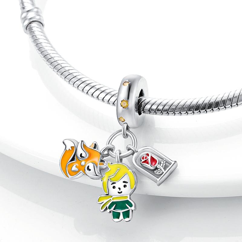 Copper Fantasy Fairy Tale Series Charm For 3Mm Original Bracelet Necklace Diy Birthday Exquisite Jewelry Gift