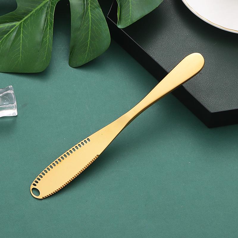 Нож для масла из нержавеющей стали 430, нож для сыра, масла с отверстиями, скребок для хлеба, джема, выпечки, крема