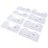 8PCS T Shirt Ruler Guide PVC Clothing Centering Design T Shirt Alignment Tool for Heat Press