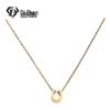 Korean Style Stainless Steel U-Shaped Pendant Necklace with Lobster Clasp Adjustable Chain - Christmas Gift