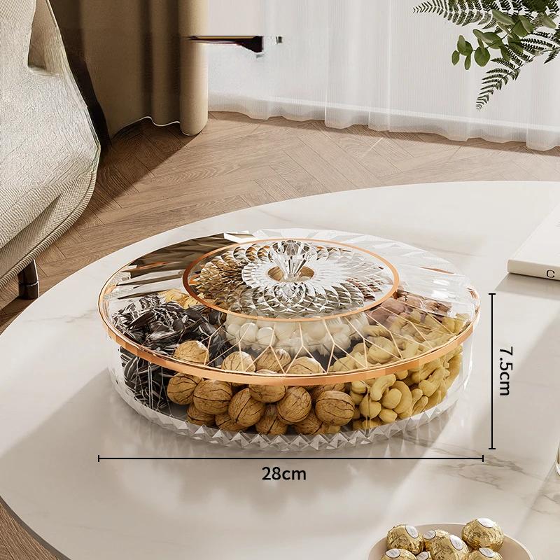 Легкая роскошная фруктовая тарелка для дома, гостиной, фруктовая тарелка, коробка конфет, закуска, сухофруктовая тарелка