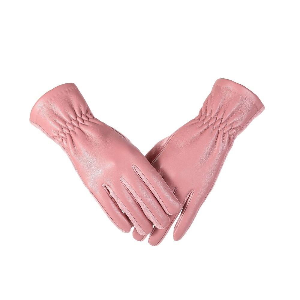 1pair Windproof Winter Gloves PU Leather Cycling Gloves Gifts Touchscreen Gloves Outdoor