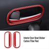 Carbon Fiber For Mazda MX-5 MX5 Miata NC 2009-2015 Car Door Handle Frame Cover Sticker Auto Door Trim Interior Accessories