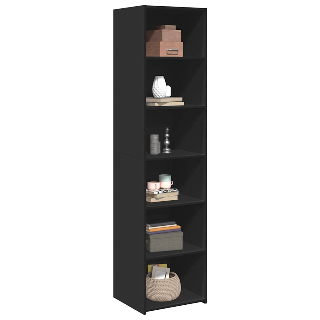 Highboard Black 45 x 41 x 185 cm Particleboard