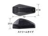 POSH FAITH Motorcycle Accessories Aero LED Turn Stream Type Double Smoke 097403 Stick-On Signals, (2-Pack), Specifications, Lens,