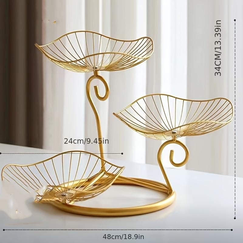 1 шт. Изысканная многослойная корзина для фруктов в скандинавском стиле с высокими ножками, подставка для фруктов, для домашнего журнального столика в гостиной, декора стола, органайзеров для стола