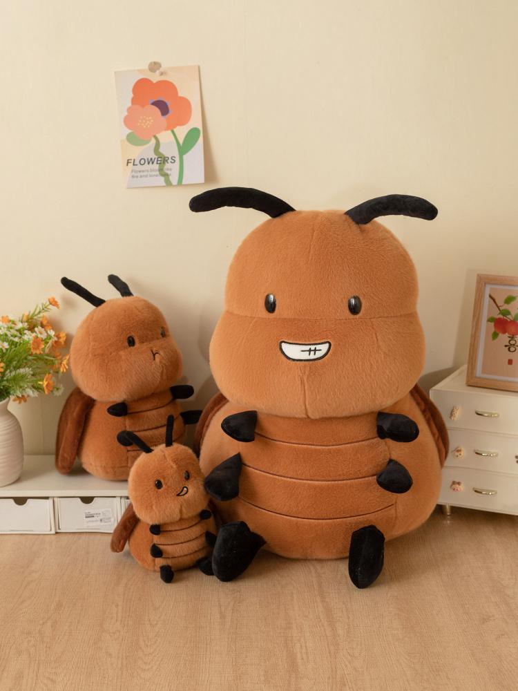 Creative Ant Bee Cockroach Doll Stuffed Plush Toy Doll Cartoon Anime Cute Pillow Funny Birthday Gift Doll