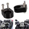 Motorcycle Handlebar Riser Relocation Adapter Aluminum Mount Extension Kit for Ninja 300 2013-2019 (Black)