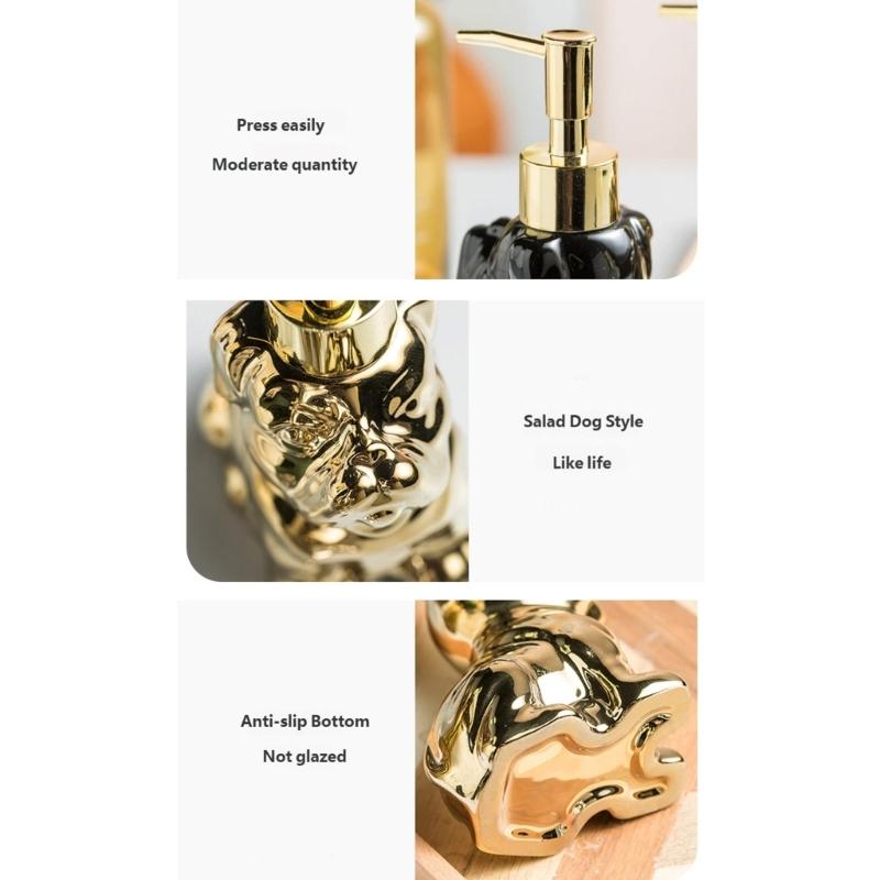 Керамическая бутылочка для лосьона, дозатор для мыла для дома, ударопрочная конструкция, держатель для контейнера с жидкостью для домашней ванной комнаты