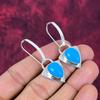 Blue Chalcedony 925 Solid Sterling Silver Earrings, Handmade Gemstone Earrings Jewelry, Gifts For Wife Brand New Earrings