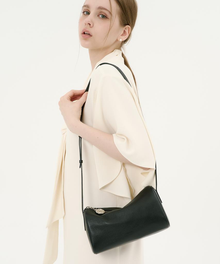 Anodds Pidi Medium Leather Boston Shoulder Bag 4 Colors