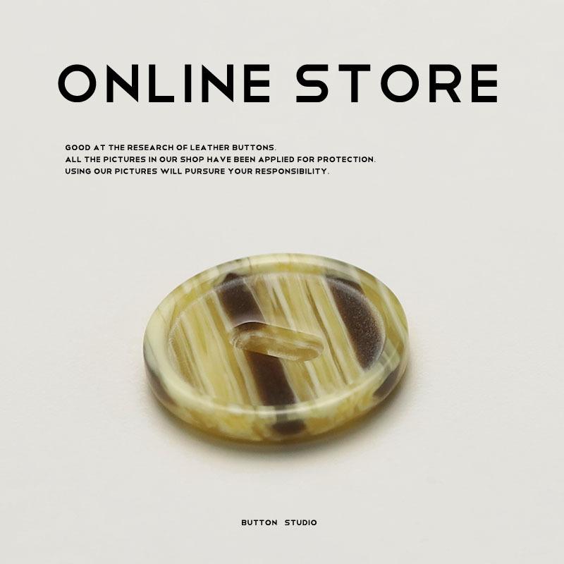 5 шт. Пуговицы из смолы с двумя ушками, имитация дерева, полосатые, для женского свитера, одежды, пуговицы для куртки, двусторонние, нейлоновые, декоративные пуговицы для пальто