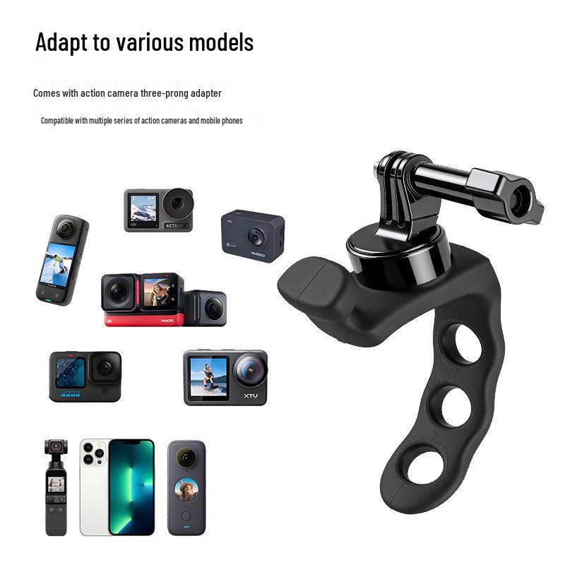 Силиконовое Эластичное Крепление для Камеры DJI Osmo Action - Вращающееся Крепление на Руль для Велосипеда и Прямых Трансляций.